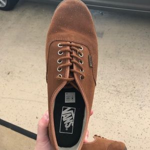 Brown vans barely worn